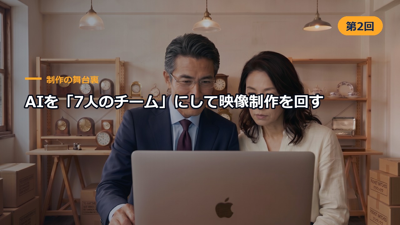 制作の舞台裏 第2回 AIを「7人のチーム」にして映像制作を回す