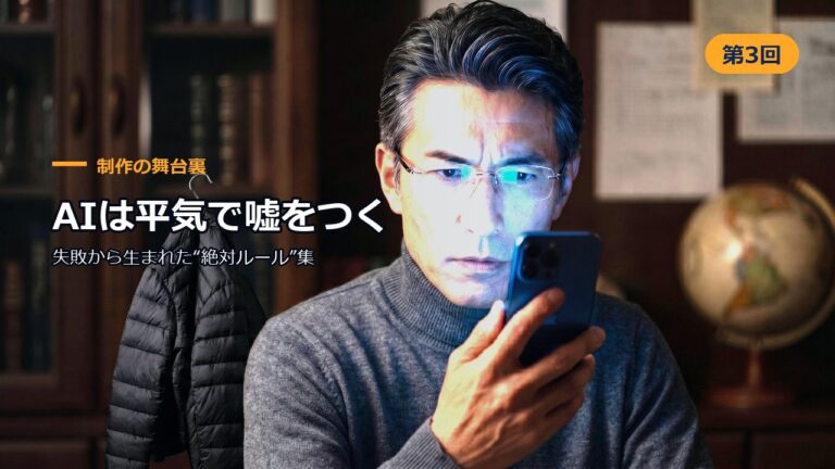 制作の舞台裏 第3回 AIは平気で嘘をつく ― 失敗から生まれた“絶対ルール”集