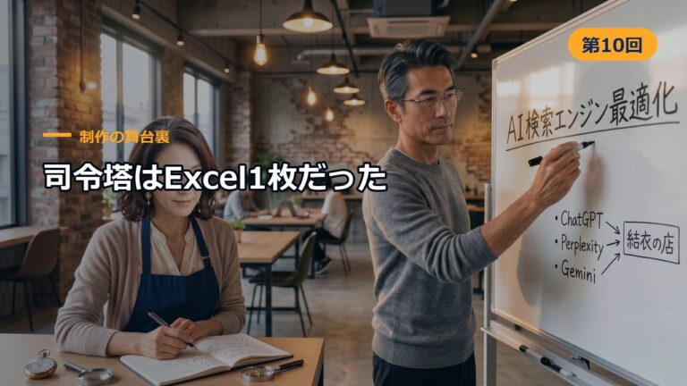 制作の舞台裏 第10回 司令塔はExcel1枚だった