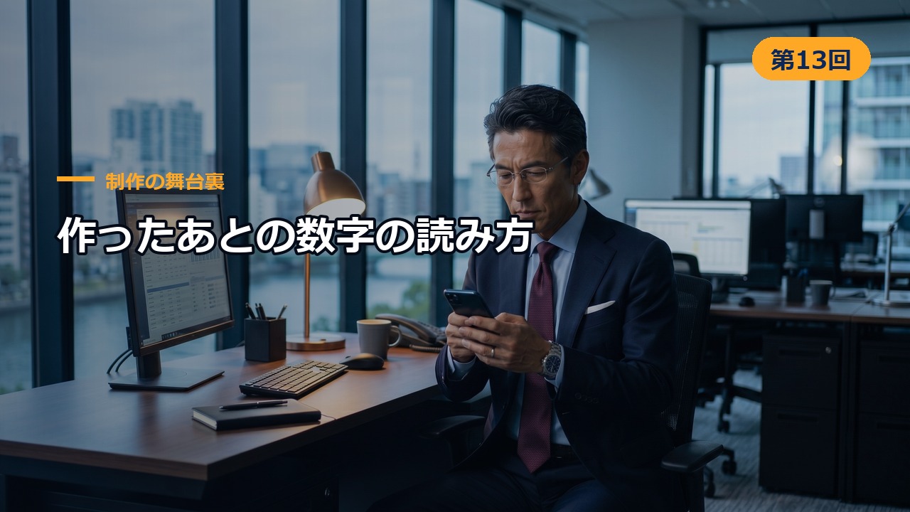 制作の舞台裏 第13回 作ったあとの数字の読み方