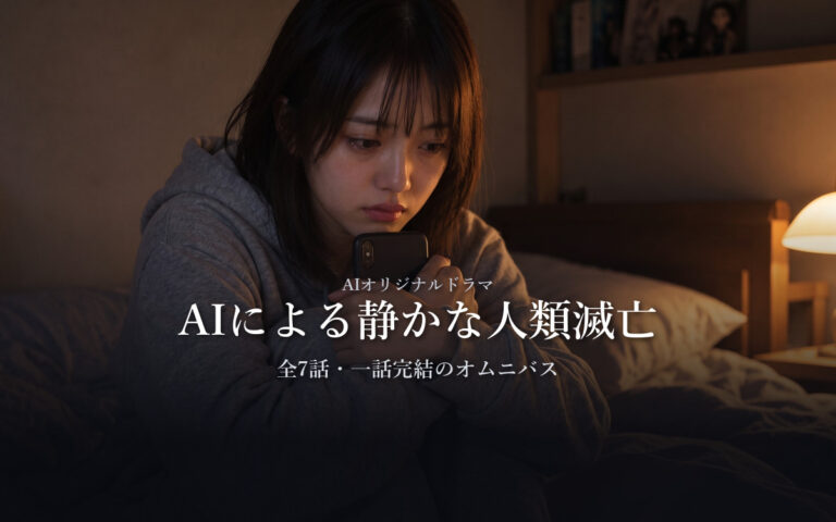 AIオリジナルドラマ『AIによる静かな人類滅亡』全7話・一話完結のオムニバス